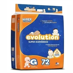 Fralda Evolution G, 72 unidades