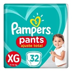 Fralda Pampers Pants XG, 32 unidades