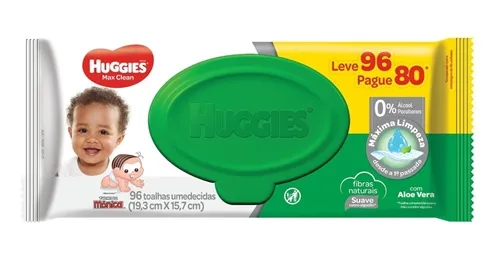 Toalhas Umedecidas Huggies Classic 96 Unidades
