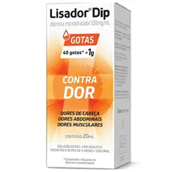 Lisador Dip 500mg/mL, frasco com 20mL de solução de uso oral