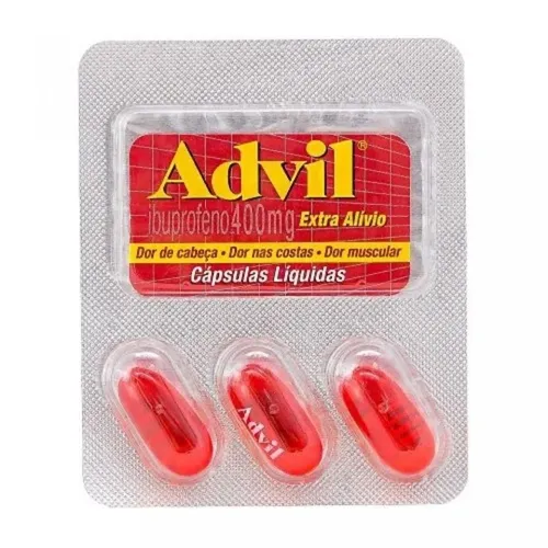 Advil 400mg 400mg, blister com 60 cápsulas mole