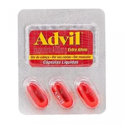 Advil 400mg 400mg, blister com 60 cápsulas mole