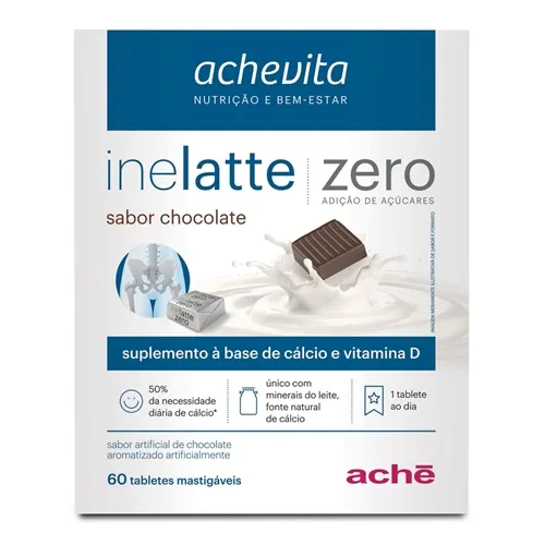 Inelatte Achevita Zero Chocolate, 60 Tabletes