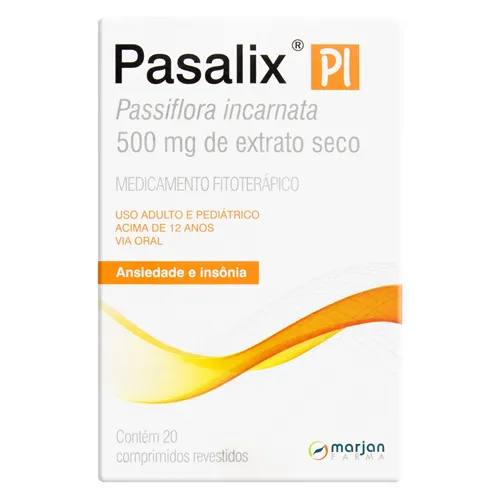 Pasalix PI 500mg, caixa com 20 comprimidos
