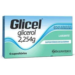 Glicerilax caixa com 6 supositórios adultos