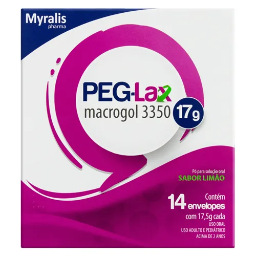 PEG-LAX PO ENV LIMAO 17.5G x 14 - MYRALIS