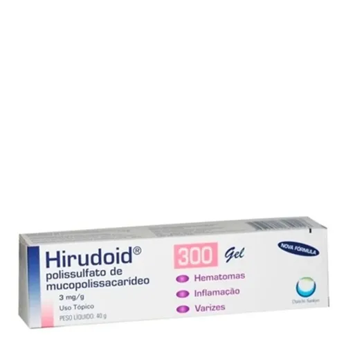 Hirudoid 3mg/g, caixa com 1 bisnaga com 40g de gel de uso dermatológico