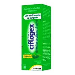 Ciflogex Colutório Spray 1,5mg/mL, caixa com 1 frasco spray com 30mL de colutório, menta