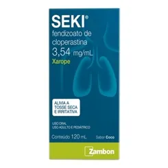 Seki 3,54mg/mL, caixa com 1 frasco com 120mL de xarope + copo medidor