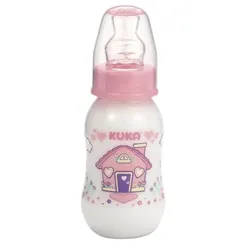 Mamadeira Kuka Natural Plus color, 0 a 6 meses, 160mL, azul
