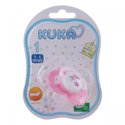 Chupeta Kuka Decorada 0 a 6 meses, plus, rosa