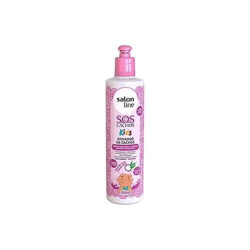 Ativador e Umidificador de Cachos Salon Line S.O.S Cachos Kids Nutrição e Definição 300mL