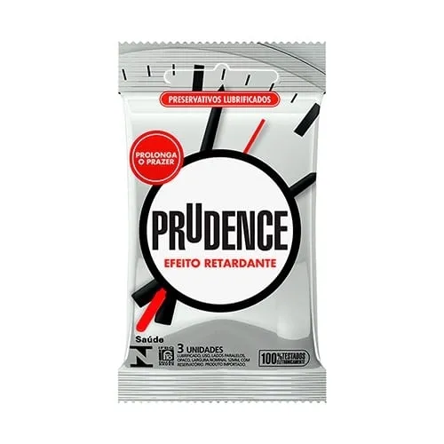 Preservativo Prudence efeito retardante, 3 unidades