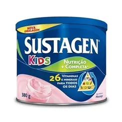 Complemento Alimentar Infantil Sustagen Kids lata, morango, 380g