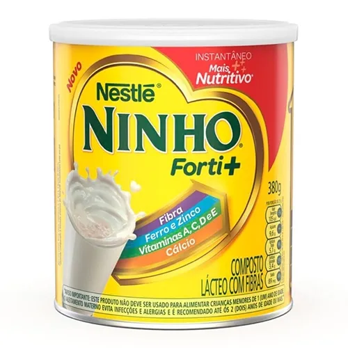 Leite em Pó Ninho Forti+ Instantâneo lata, 380g