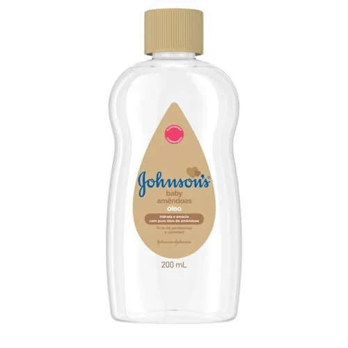 Óleo Corporal Johnson's Baby amêndoas, 200mL