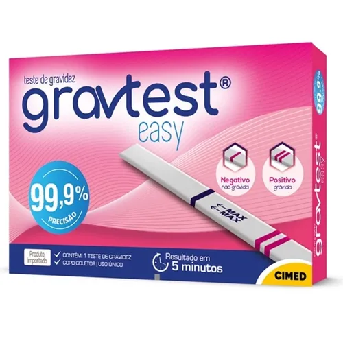 Teste de Gravidez Grav Test Easy 1 teste + Copo coletor