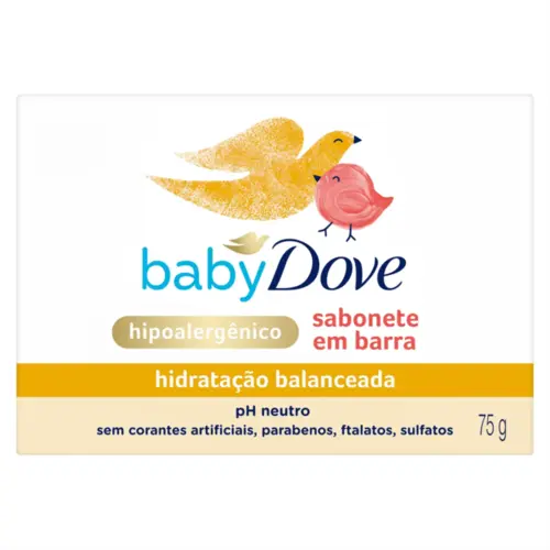Sabonete Baby Dove Hidratação Balanceada barra, 75g