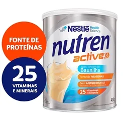 Suplemento Alimentar Nutren Active lata, 400g, baunilha