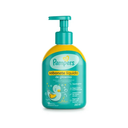 Sabonete Líquido de Glicerina Pampers 200ml
