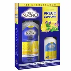 Kit Tío Nacho Antiqueda Engrossador shampoo, 415mL + condicionador, 200mL