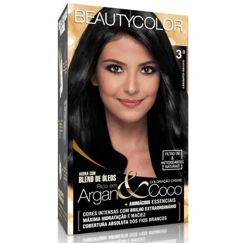 Tintura Beauty Color n° 3.0 castanho escuro