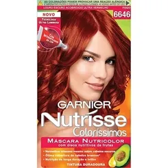 Tintura Garnier Nutrisse nº 6646 Louro Escuro Acobreado Vermelho