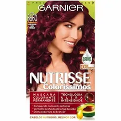 Tintura Garnier Nutrisse nº 6660 Louro Escuro Ultra Vermelho