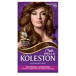 Tintura Wella Koleston nº 77 marrom dourado