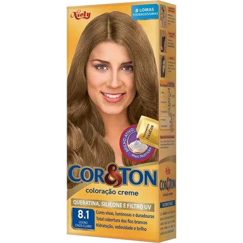 Tintura Cor & Ton mini, nº 8.1 louro cinza claro