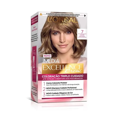 Tintura L'Oréal Imédia Excellence Creme nº 7 louro natural
