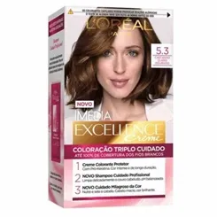 Tintura L'Oréal Imédia Excellence Creme nº 5.3 castanho claro dourado