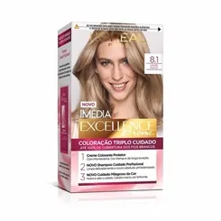 Tintura L'Oréal Imédia Excellence Creme nº 8.1 louro sueco