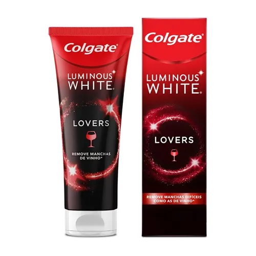 Creme Dental Colgate Luminous White Lovers Vinho 70g