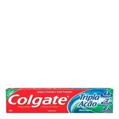 Creme Dental Colgate Tripla Ação menta original, leve 180g e pague 140g