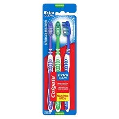 Escova de Dente Colgate Professional Extra Clean Média, Leve 3 Pague 2