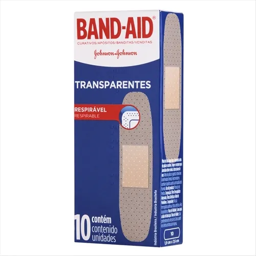 Curativos Band-Aid transparente, 10 unidades