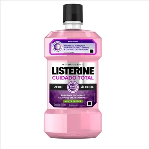 Antisséptico Bucal Listerine Cuidado Total Zero Zero, 250mL