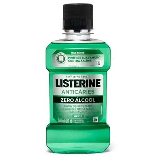 Antisséptico Bucal Listerine Anticáries Zero Álcool 250mL