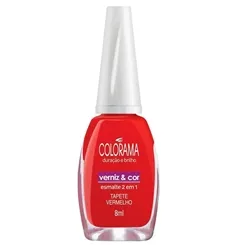 Esmalte Colorama Verniz & Cor tapete vermelho