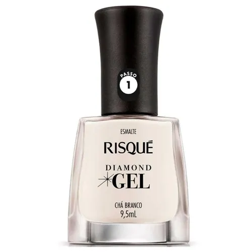 Esmalte Risqué Diamond Gel Chá Branco 9,5ml