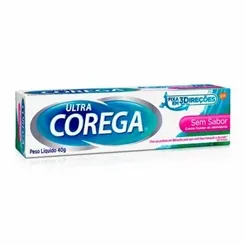 Creme Fixador de Dentadura Corega Ultra sem sabor, 40g