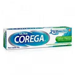 Creme Fixador de Dentadura Corega Ultra menta, 40g