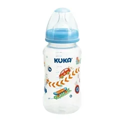 Mamadeira Kuka Natural Plus big, 0 a 6 meses, 300mL, azul