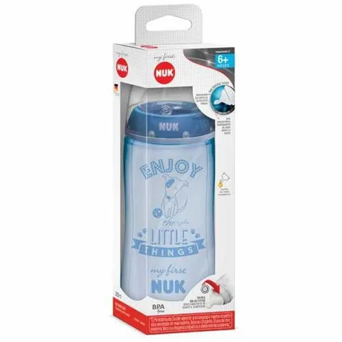 Mamadeira Nuk My First 6+ meses, 300mL, azul
