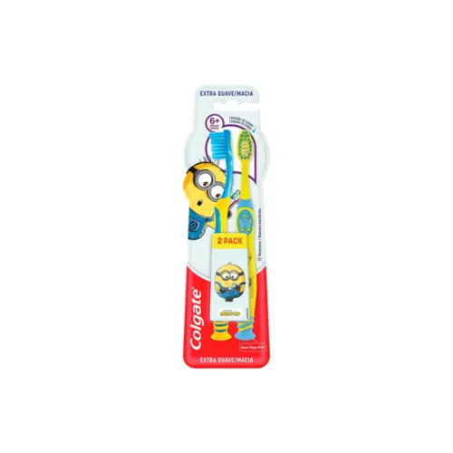 Escova Dental Colgate Smiles 6+ anos, Minions, 2 unidades