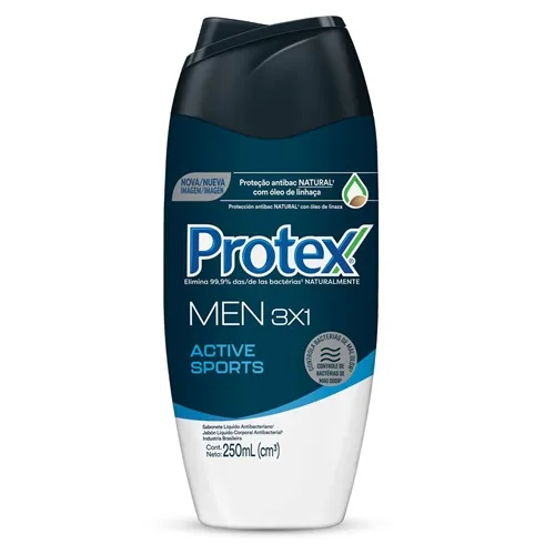 Sabonete Líquido Masculino Antibacteriano para Corpo Protex Men Sport 250ml