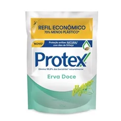 Sabonete Antibacteriano Protex erva-doce, refil, líquido, 250mL