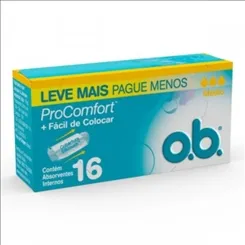 Absorvente Interno OB ProComfort médio, 16 unidades