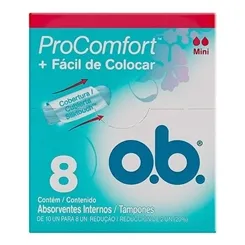 Absorvente Interno OB ProComfort mini, 8 unidades